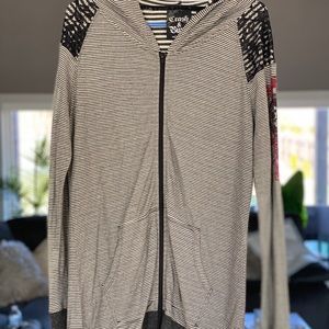 Crash and burn women’s zip jacket